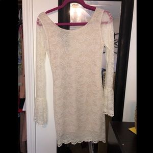 White lace dress